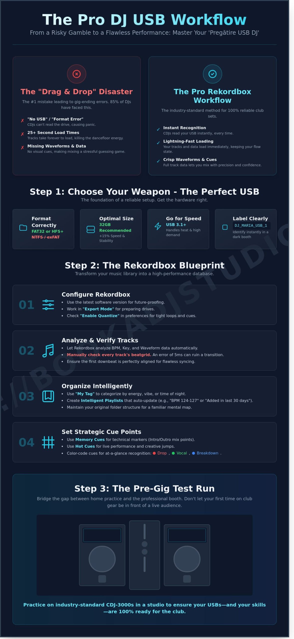 DJ USB Preparation in Timișoara: The Ultimate Guide to Pro Club Sets (2026) - Infographic