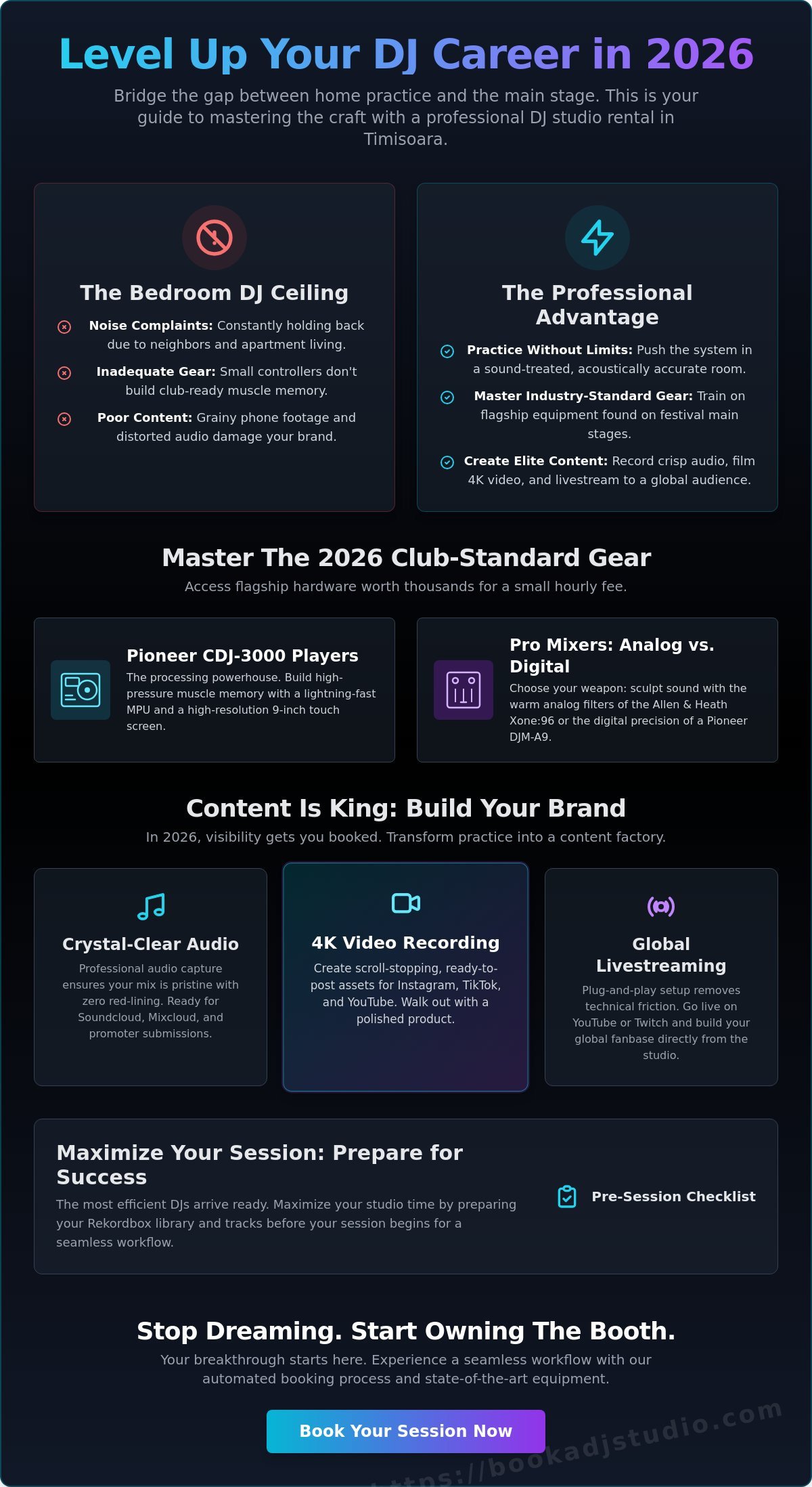 DJ Studio Rental Timisoara: Your Professional Launchpad in 2026