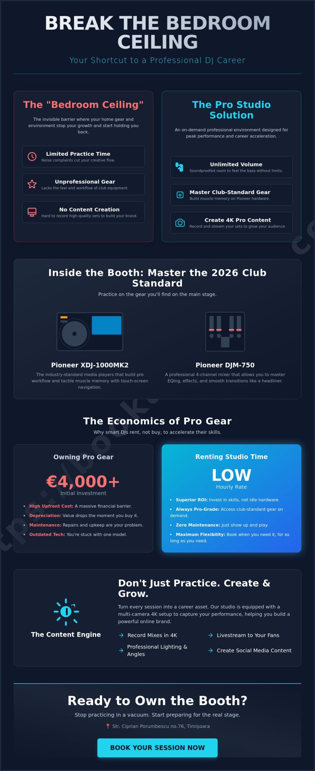 Hourly DJ Studio Rental in Timișoara: Your 2026 Guide to Owning the Booth