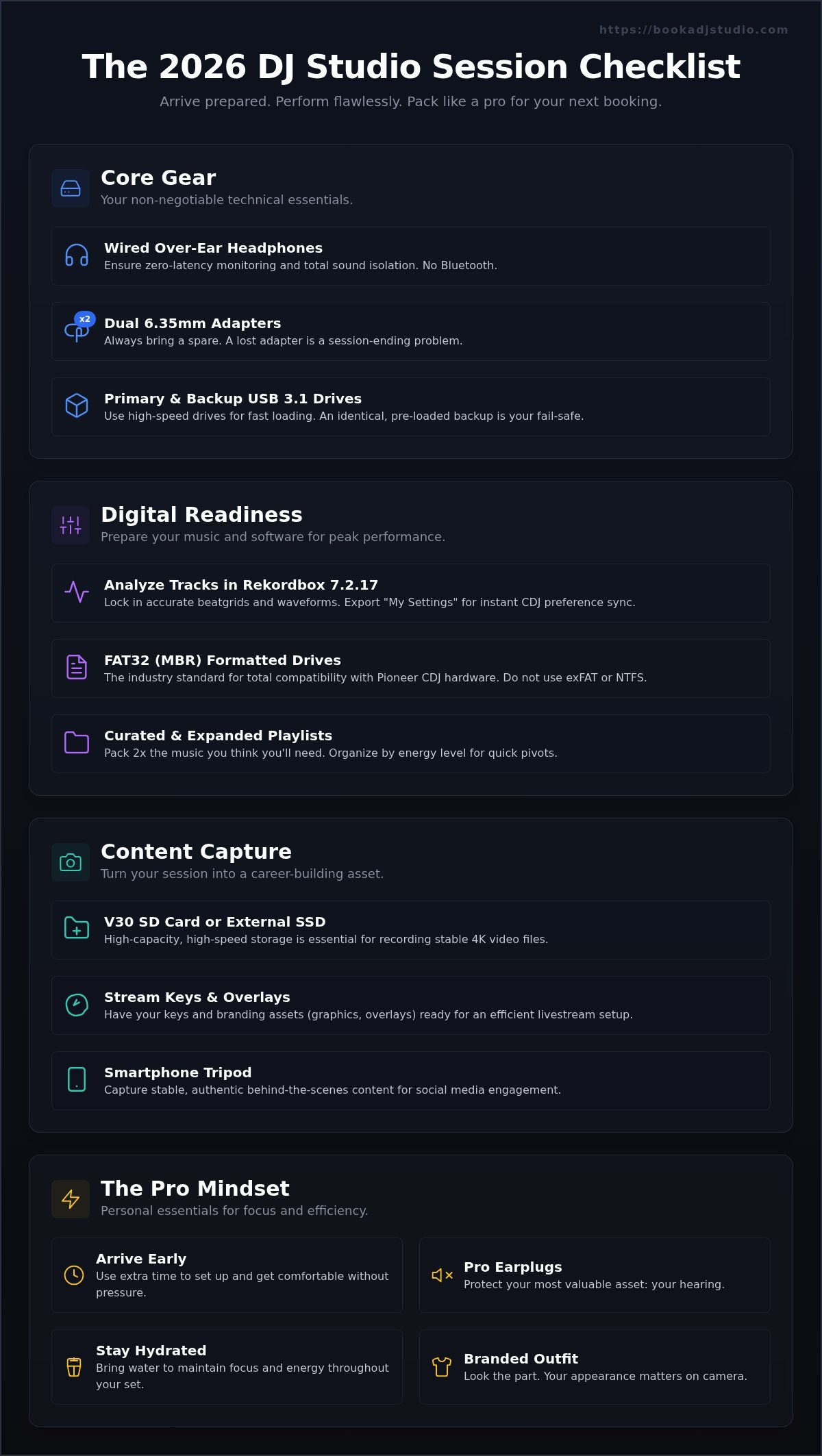 DJ Studio Session: The Ultimate 2026 Checklist